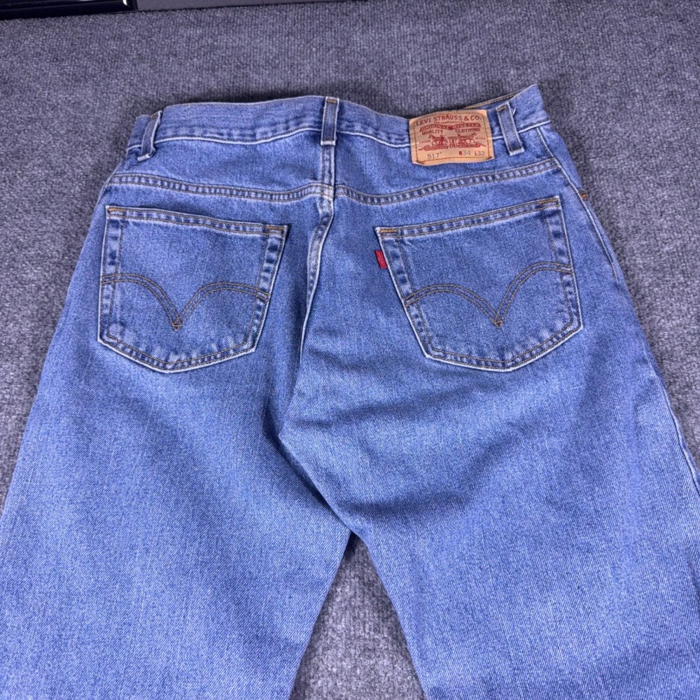 Levis 517 Bootcut Jeans Mens 34x32 Medium Wash Blue D… - Gem